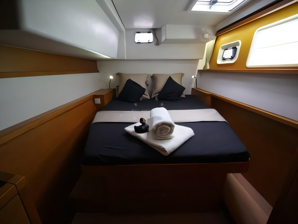 Interior of Lagoon 450 catamaran with 6 cabins Croatia yacht charter