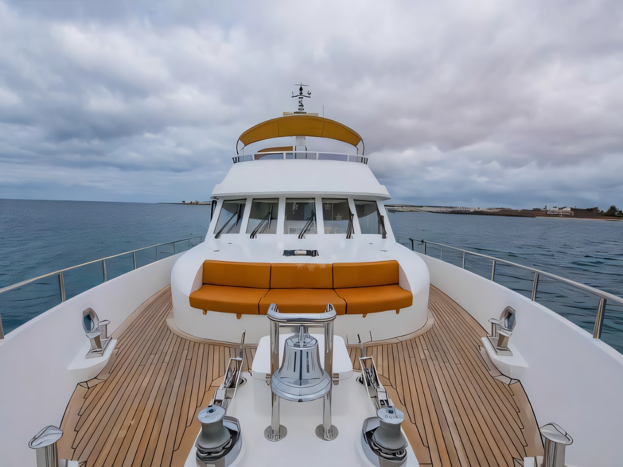Interior of Moonen 72 motoryacht with 4 cabins Croatia yacht charter