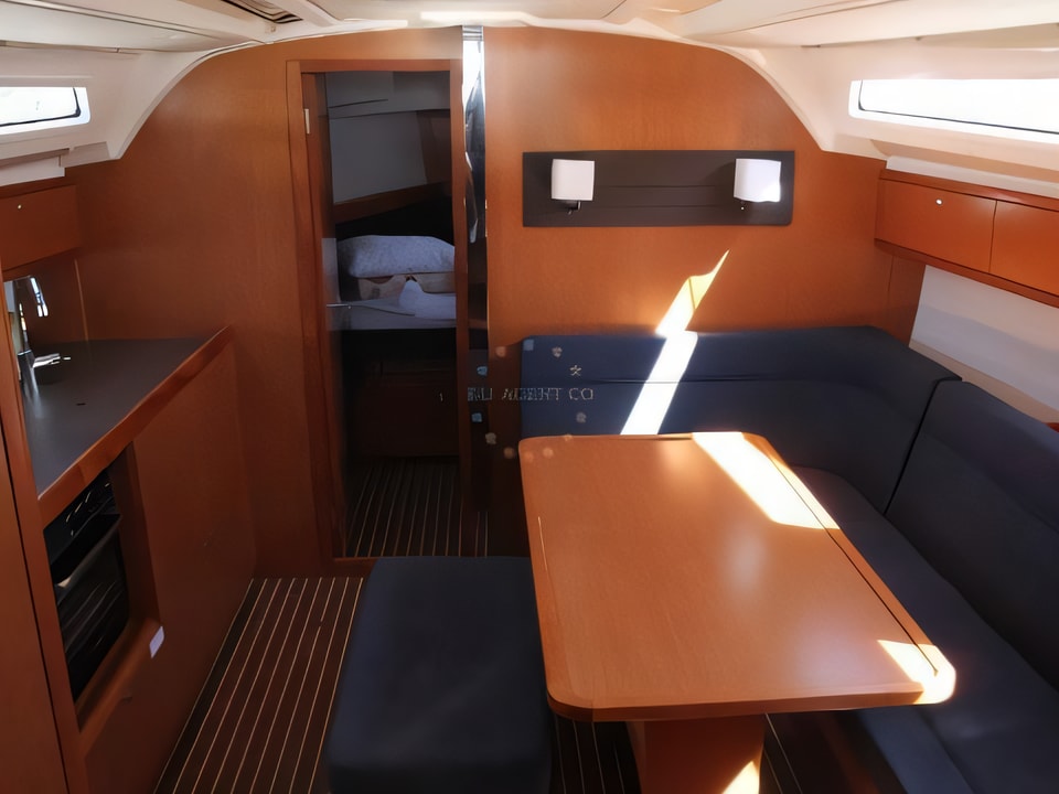 Interior of Bavaria Cruiser 41 sail boat with 3 cabins Croatia yacht charter