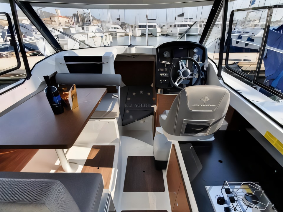Interior of Merry Fisher 795 motor boat with 1 cabins Croatia yacht charter