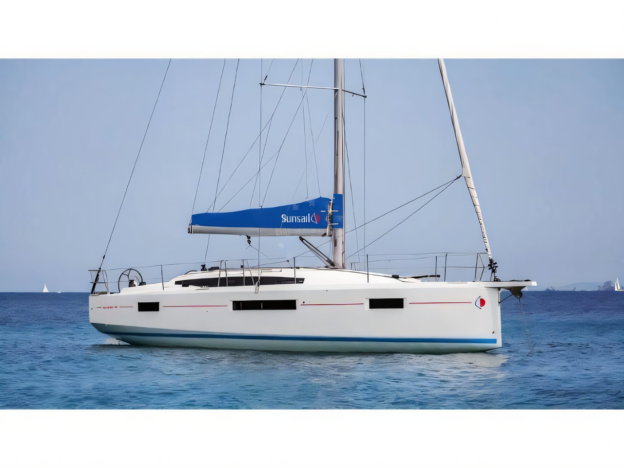 Exterior overview of Sunsail 410 sail boat for charter from Agana Marina in the Split sailing area Croatia