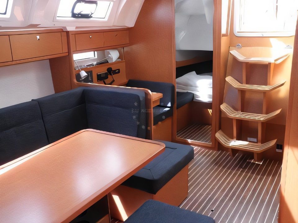 Interior of Bavaria Cruiser 41 sail boat with 3 cabins Croatia yacht charter
