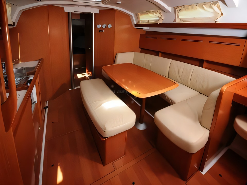 Interior of Cyclades 43.4 sail boat with 4 cabins Croatia yacht charter