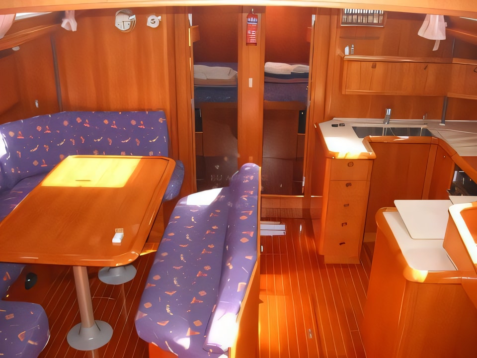 Interior of Sun Odyssey 52.2 sail boat with 5 cabins Croatia yacht charter