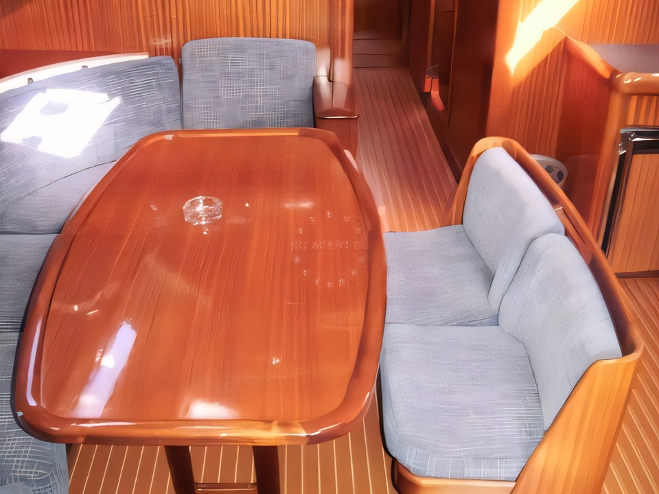Interior of Bavaria 49 sail boat with 5 cabins Croatia yacht charter