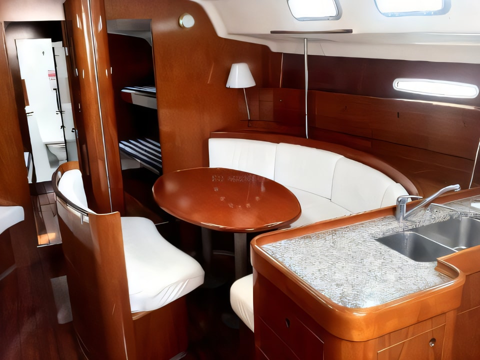 Interior of First 47.7 sail boat with 4 cabins Croatia yacht charter