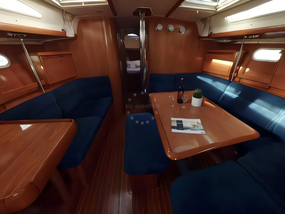 Interior of Sun Odyssey 43 sail boat with 4 cabins Croatia yacht charter