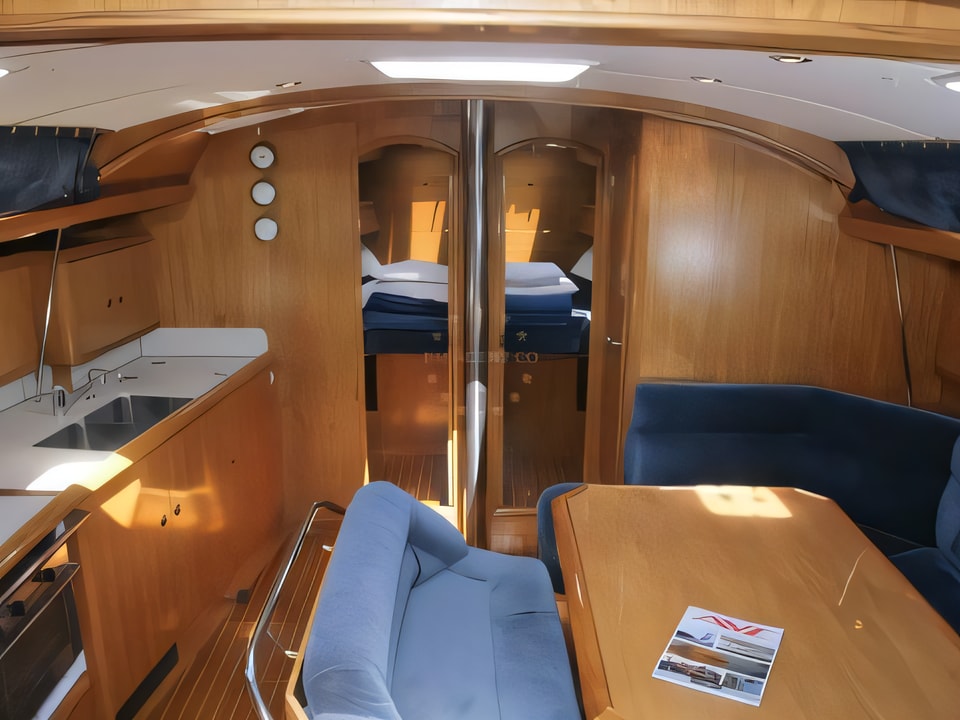 Interior of Sun Odyssey 45.2 sail boat with 4 cabins Croatia yacht charter