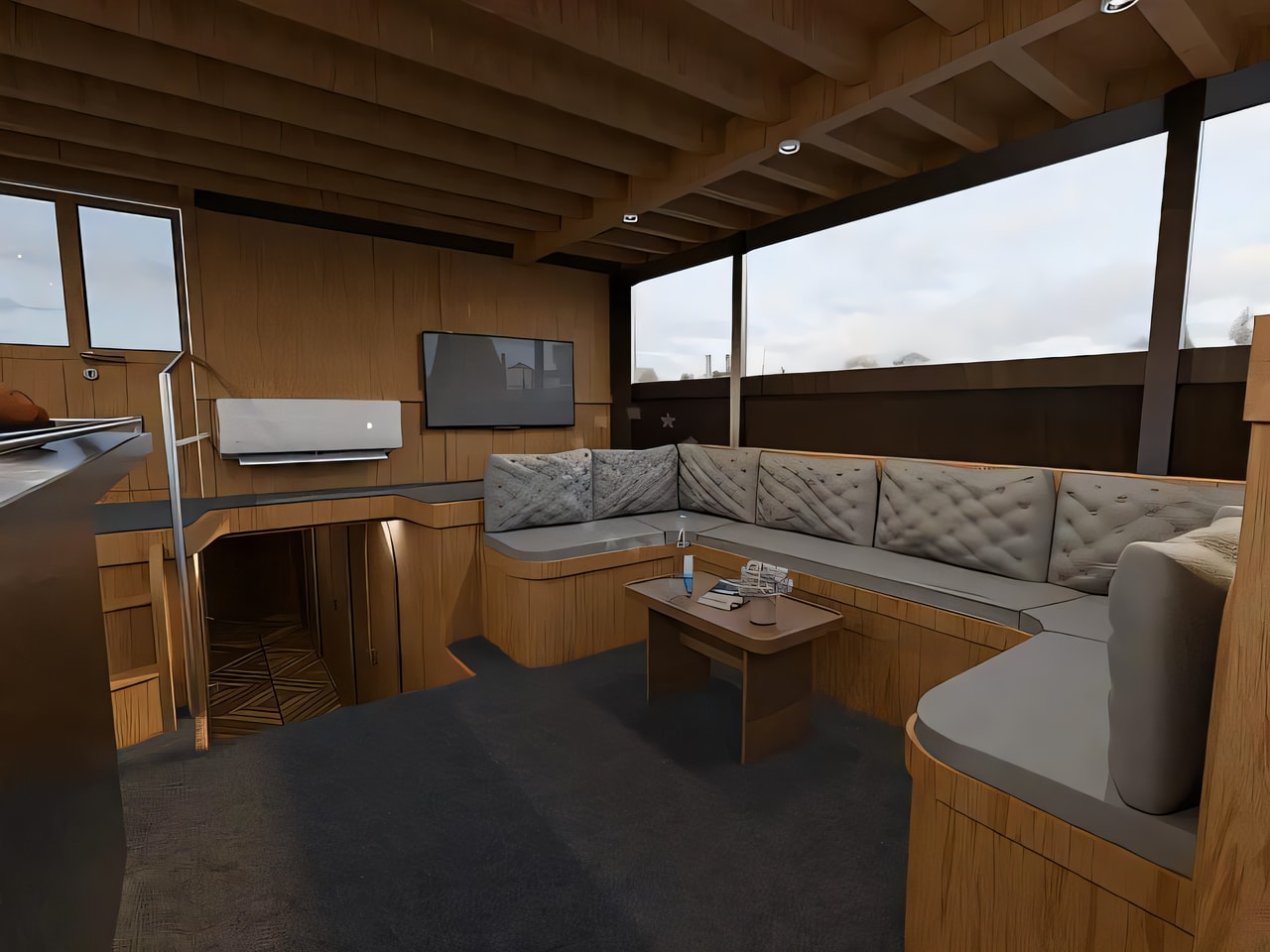 Layout of Gulet Patronice gulet or cruiser with 5 cabins Croatia yacht charter