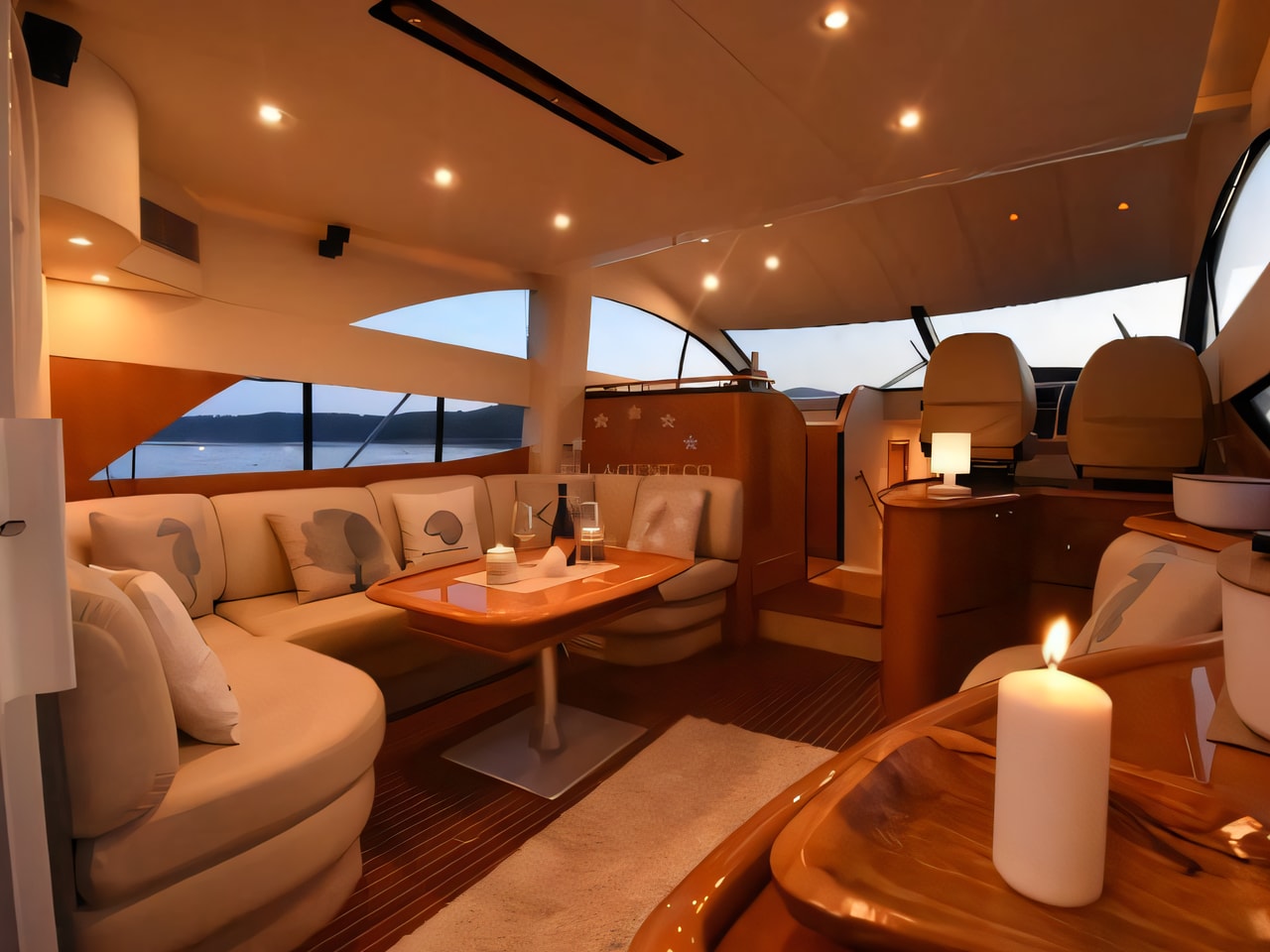 Phantom 50 yacht layout 3 cabins Croatia charter