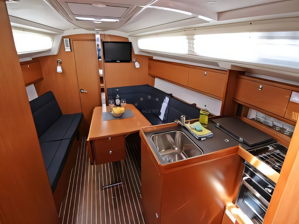 Interior of BAVARIA C 34 sail boat with 3 cabins Croatia yacht charter
