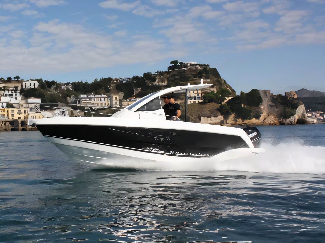Exterior overview of Salpa 24 GT motor boat for charter from Adriatic Croatia