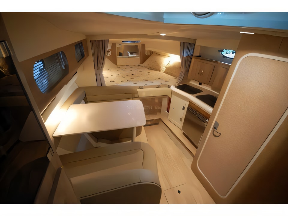 Interior of San Boat 980 Cuddy motor boat with 1 cabins Croatia yacht charter