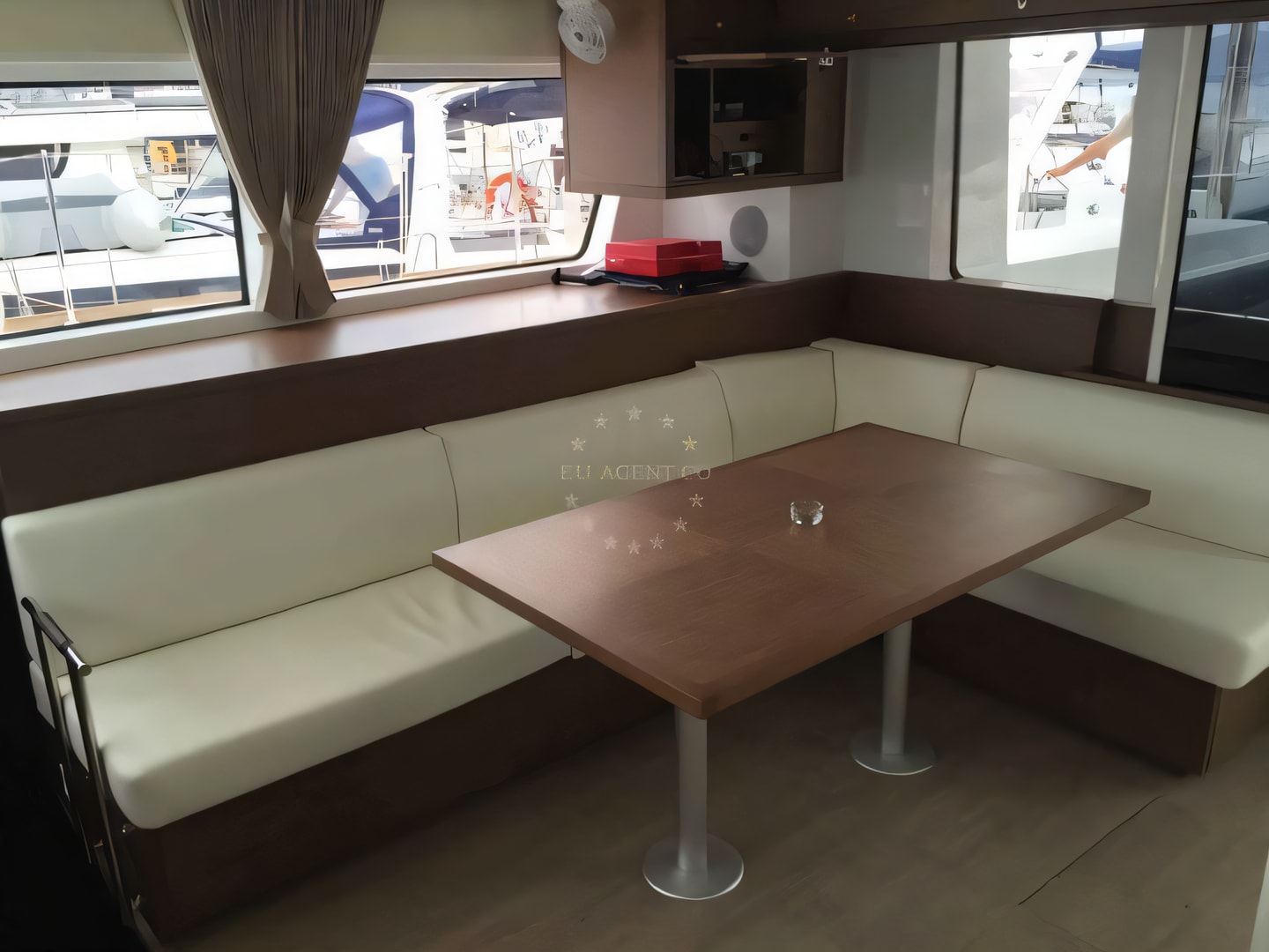 Interior of Lagoon 52F catamaran with 5 cabins Croatia yacht charter
