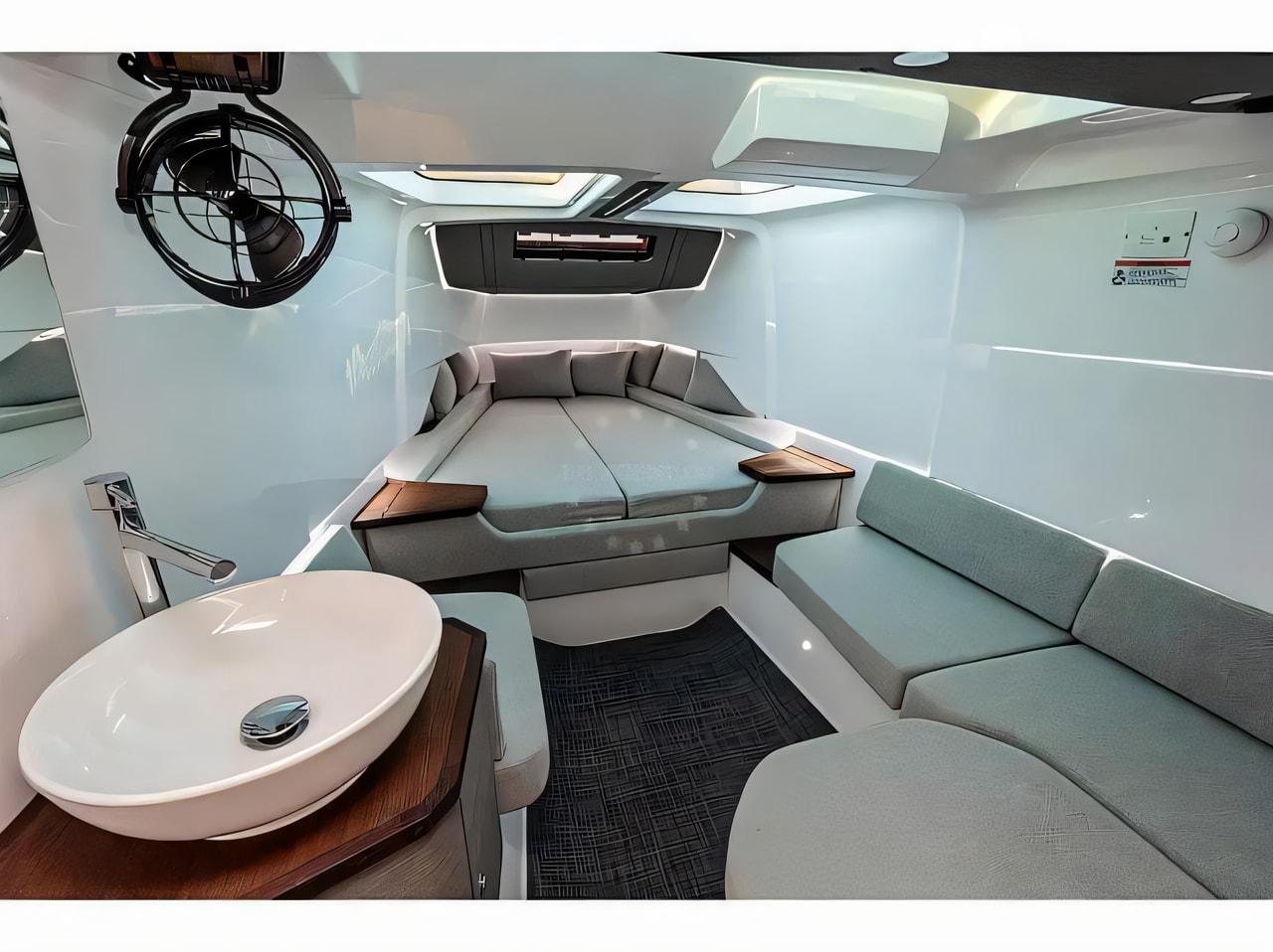 Axopar 37 ST yacht layout 1 cabins Croatia charter