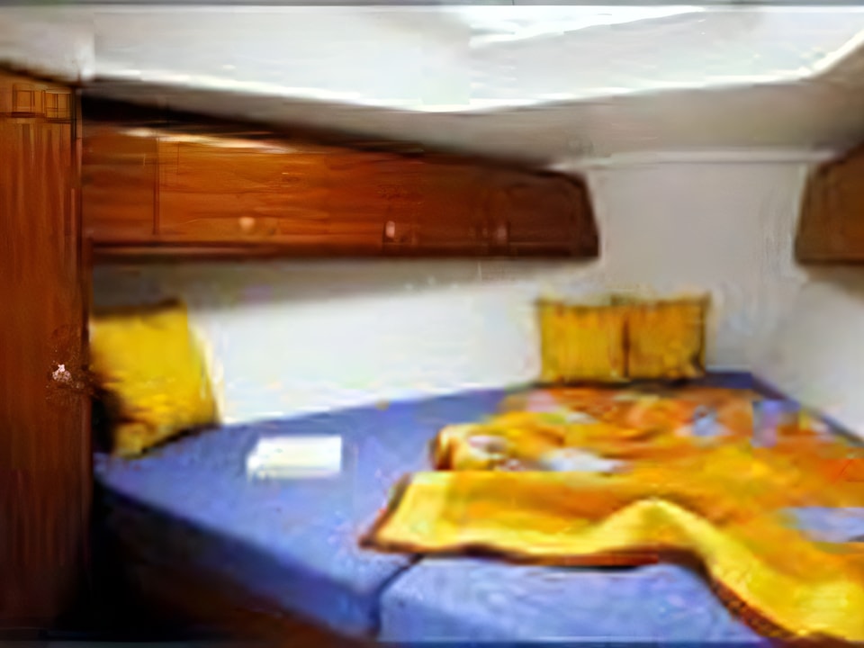 Interior of Bavaria Cruiser 32 sail boat with 2 cabins Croatia yacht charter