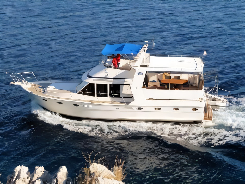 Exterior overview of Staryacht 1670 motoryacht for charter from Primosten Marina Kremik in the Sibenik sailing area Croatia