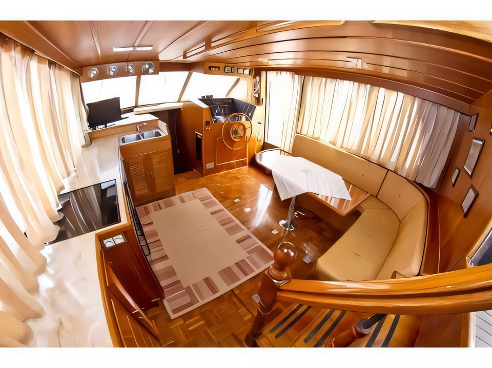Interior of Staryacht 1670 motoryacht with 4 cabins Croatia yacht charter