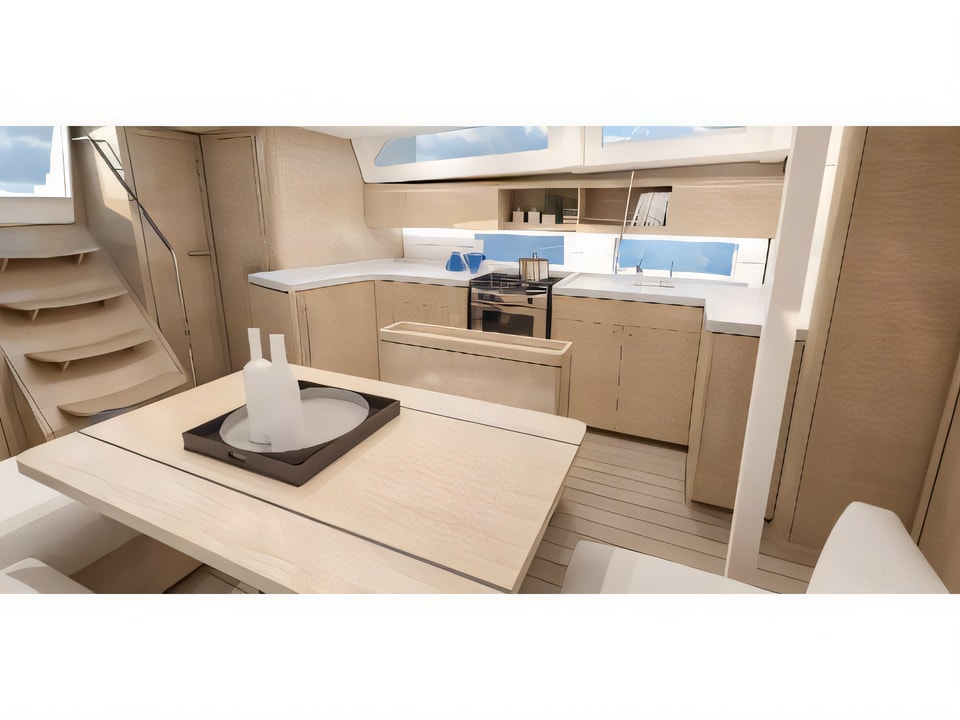 Interior of Oceanis 46.1 - owner's version sail boat with 4 cabins Croatia yacht charter