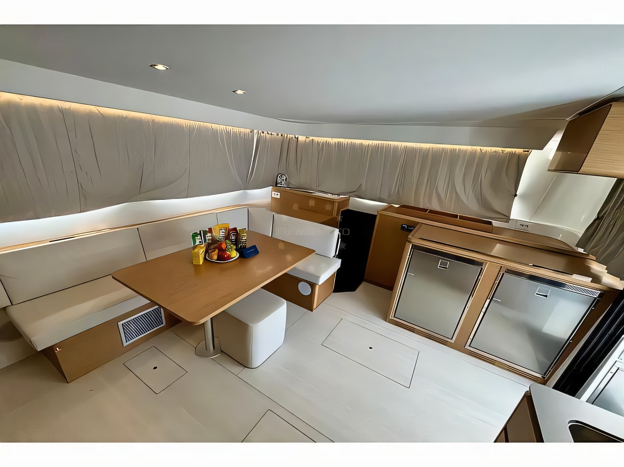 Layout of Excess 14 catamaran with 6 cabins Croatia yacht charter