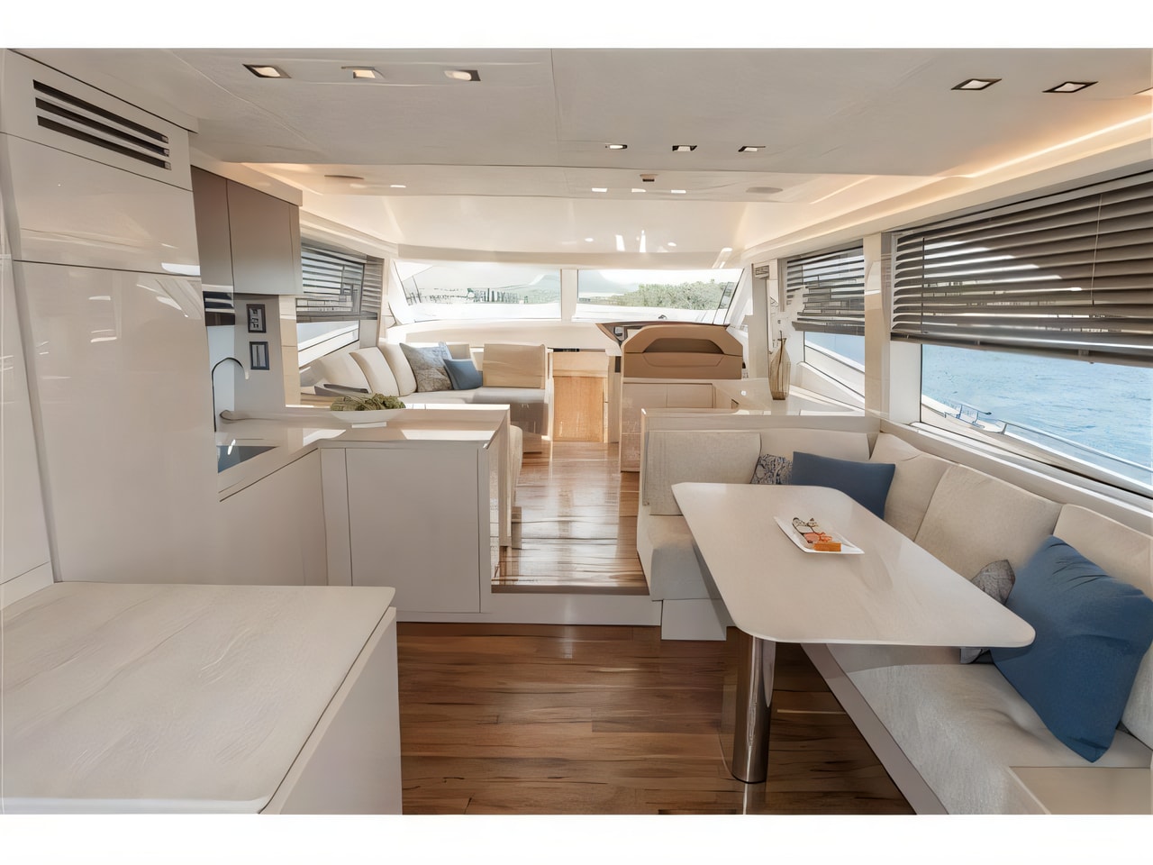 Layout of Monte Carlo Yacht 66 motoryacht with 3 cabins Croatia yacht charter