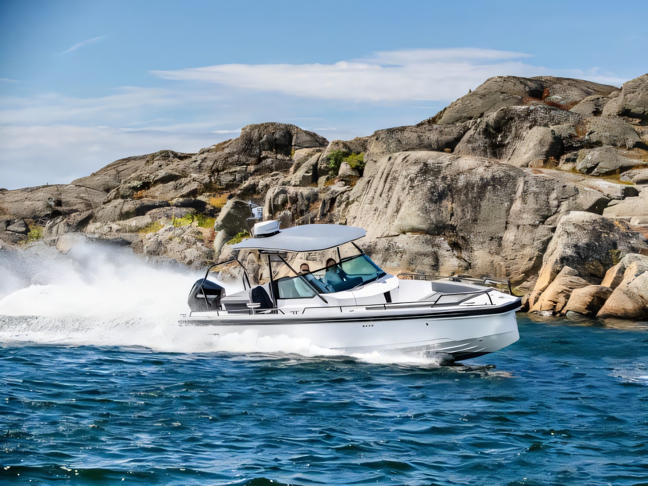 Axopar 28 T-Top motor boat for charter from Seget Donji / Marina Baotic Split sailing area Croatia