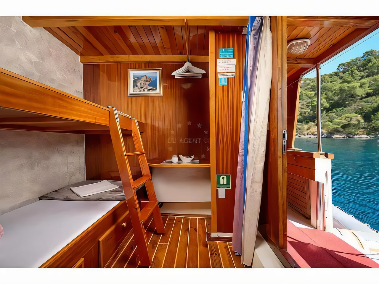 Layout of Motor sailer motorsailer with 6 cabins Croatia yacht charter