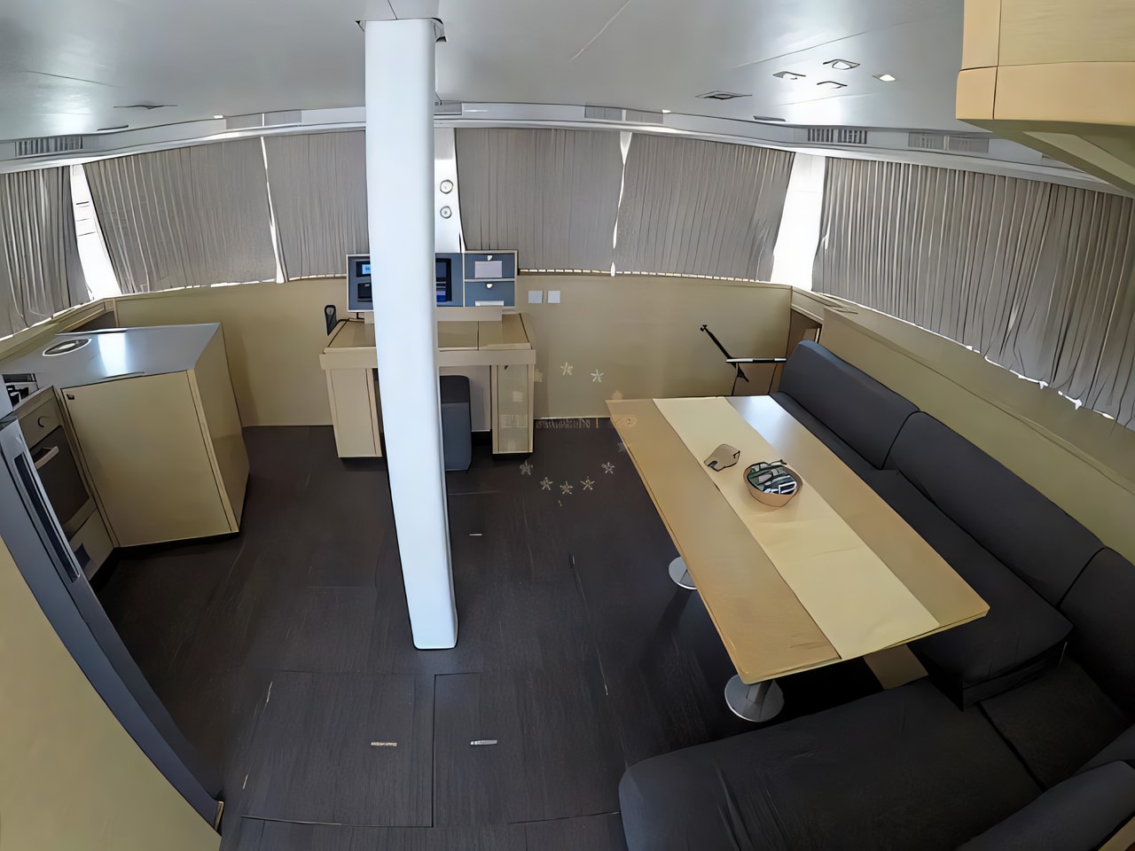 Layout of Lagoon 52 F catamaran with 8 cabins Croatia yacht charter