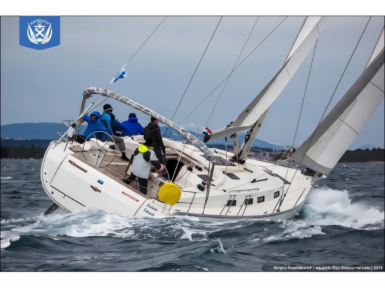 Exterior overview of Bavaria Cruiser 45 sail boat for charter from Sukosan Marina Dalmacija in the Kornati sailing area Croatia