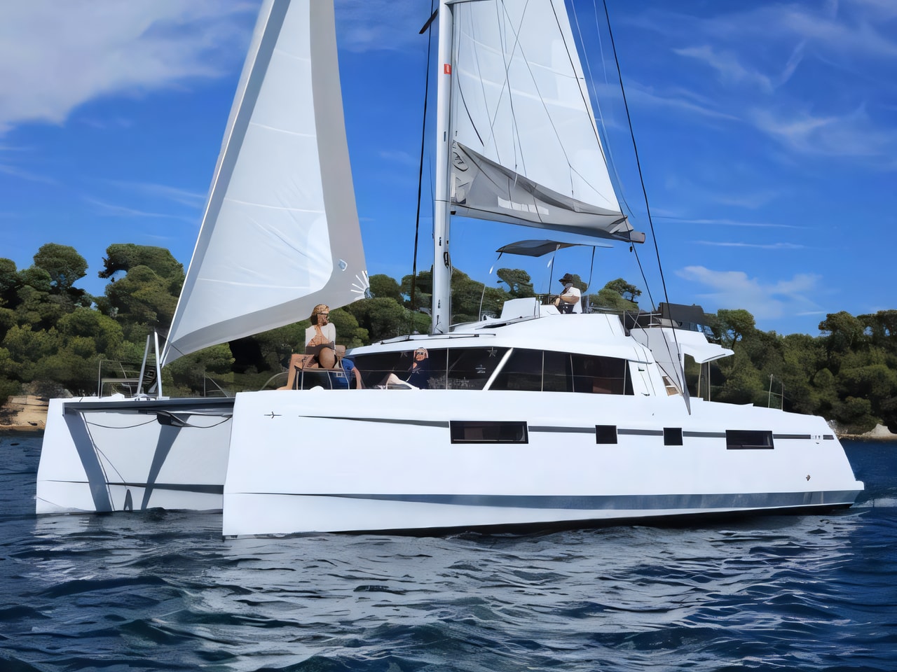 Nautitech 46 Fly catamaran for charter from Biograd / Marina Kornati Zadar sailing area Croatia