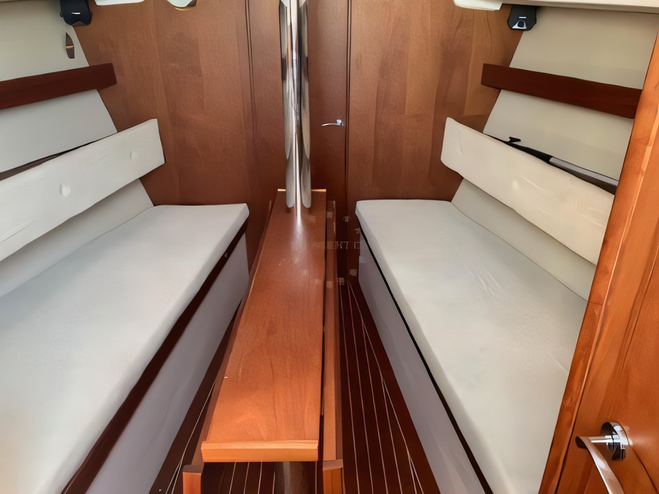 Interior of Janmor 32 sail boat with 3 cabins Croatia yacht charter