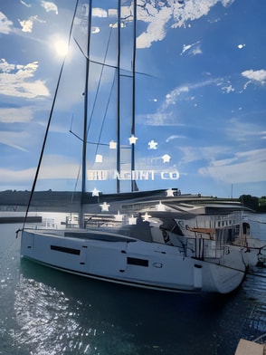 Exterior overview of Sun Odyssey 415 sail boat for charter from Split ACI Marina in the Split sailing area Croatia