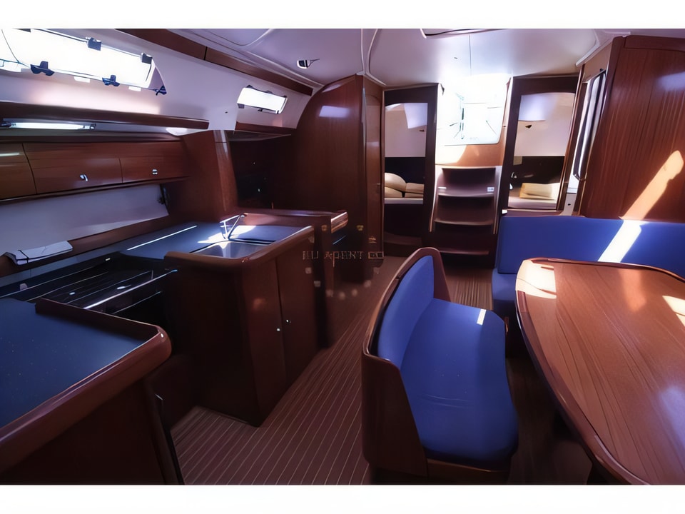Interior of Bavaria 49 sail boat with 5 cabins Croatia yacht charter