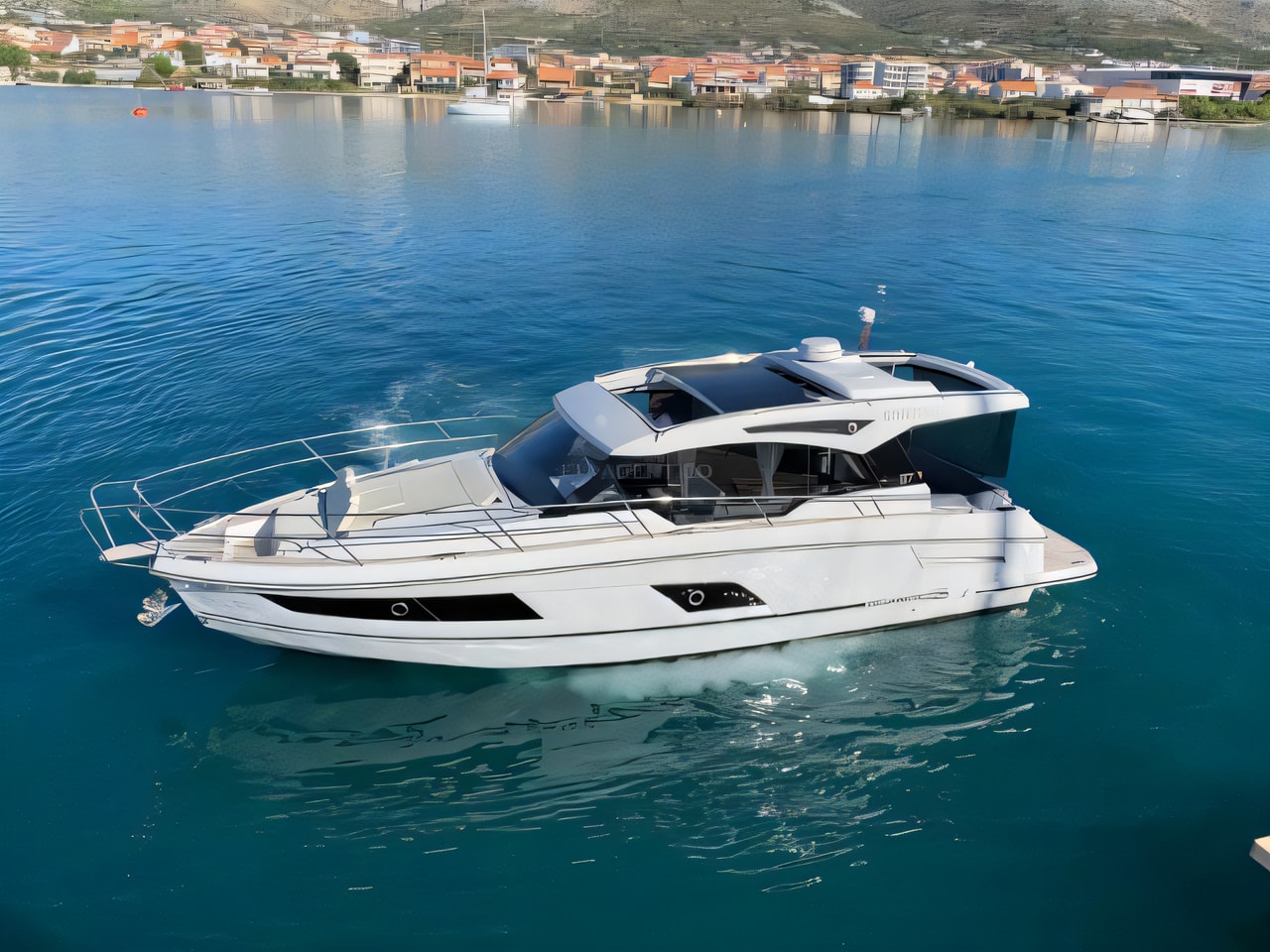 Exterior overview of Grandezza 37CA motoryacht for charter from Adriatic Croatia