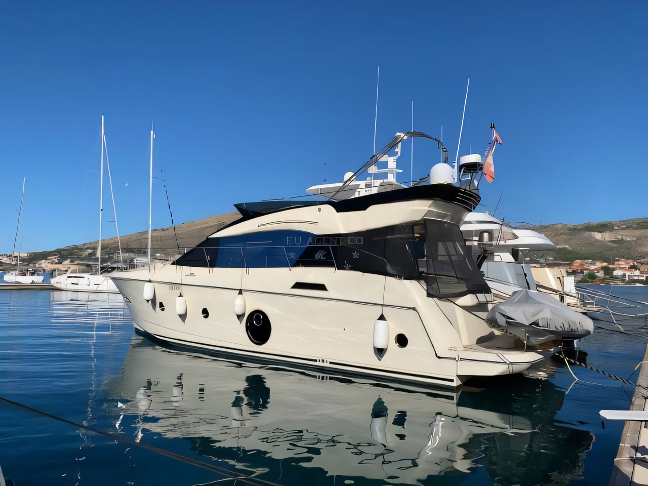 Exterior overview of Monte Carlo 5 motoryacht for charter from Adriatic Croatia