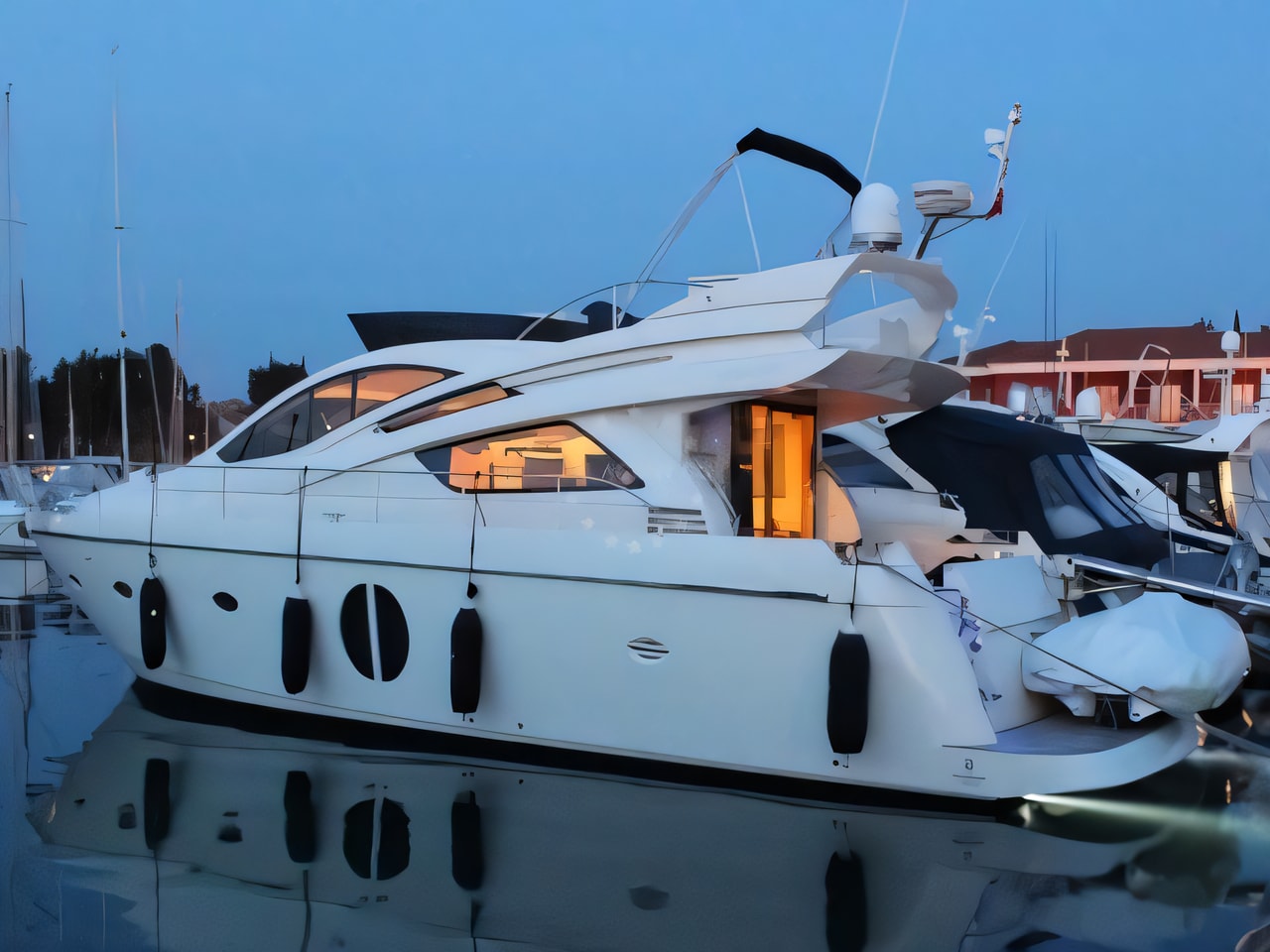 Interior of Rodman Muse 54 motoryacht with 3 cabins Croatia yacht charter