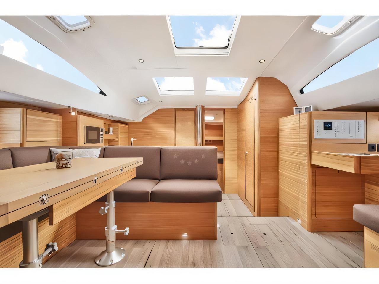 Layout of Elan Impression 50.1 sail boat with 5 cabins Croatia yacht charter