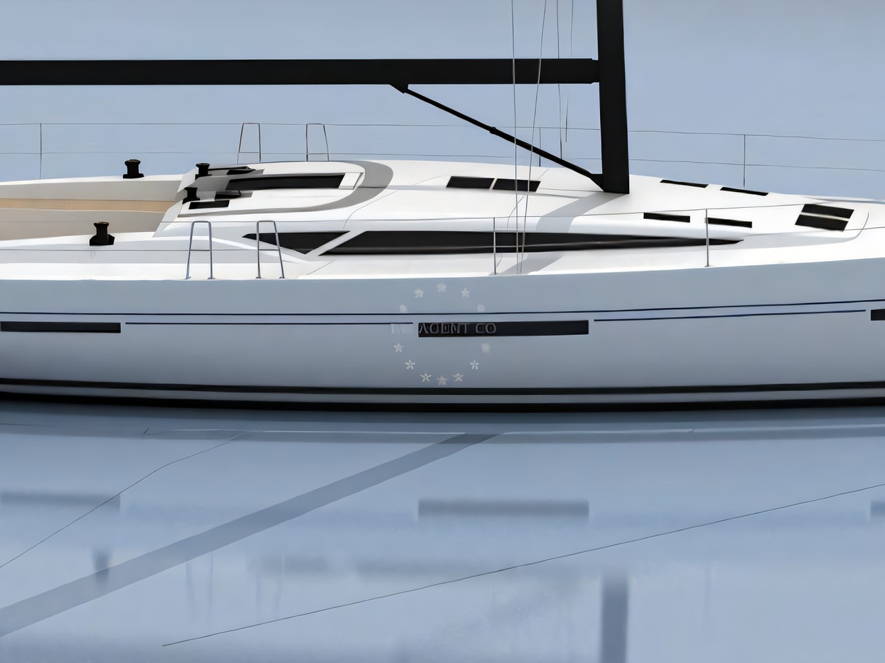 Exterior overview of More 55 sail boat for charter from Kastela Gomilica Marina in the Split sailing area Croatia