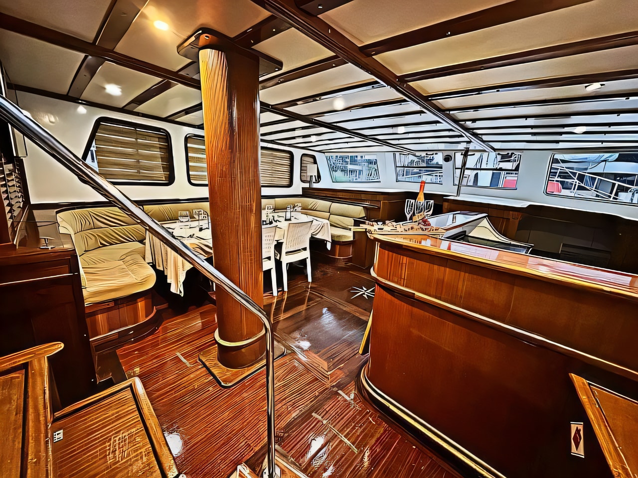 Gulet yacht layout 5 cabins Croatia charter