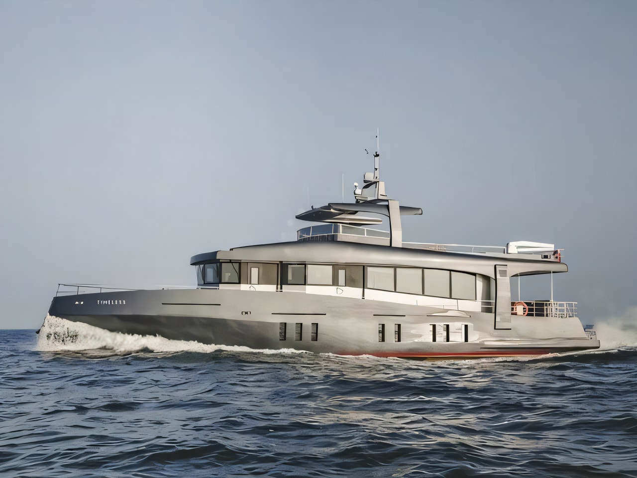 Exterior overview of Timeless 78 motoryacht for charter from Adriatic Croatia