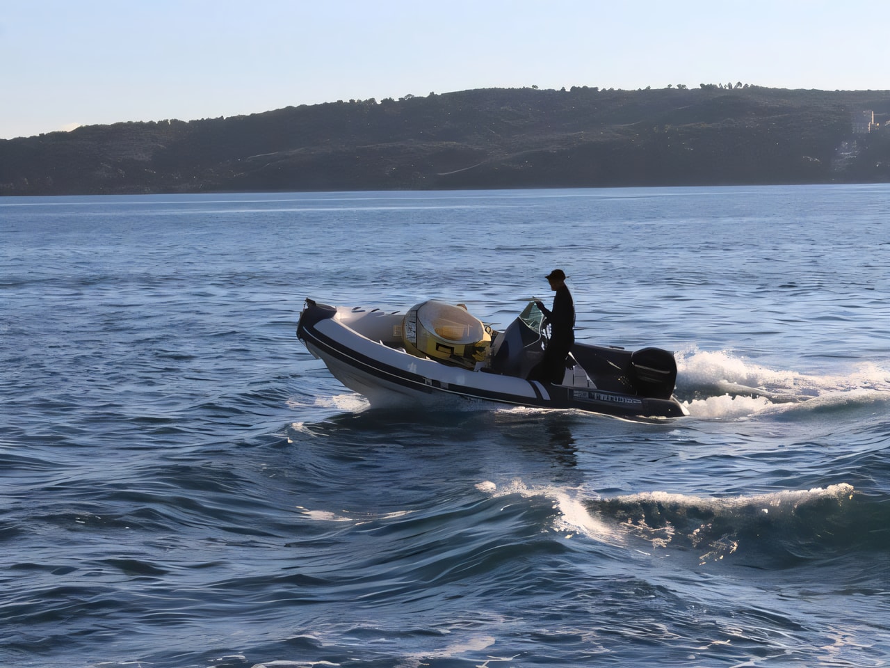 Exterior overview of 3D Tender LUX 500 motor boat for charter from Seget Donji Marina Baotic in the Split sailing area Croatia