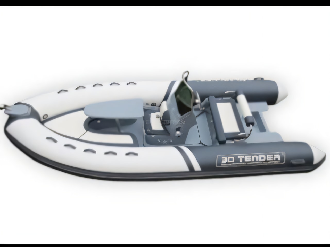 Layout of 3D Tender LUX 500 motor boat with 0 cabins Croatia yacht charter