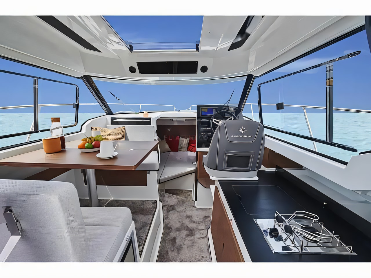 Layout of Merry Fisher 795 Serie 2 motor boat with 1 cabins Croatia yacht charter