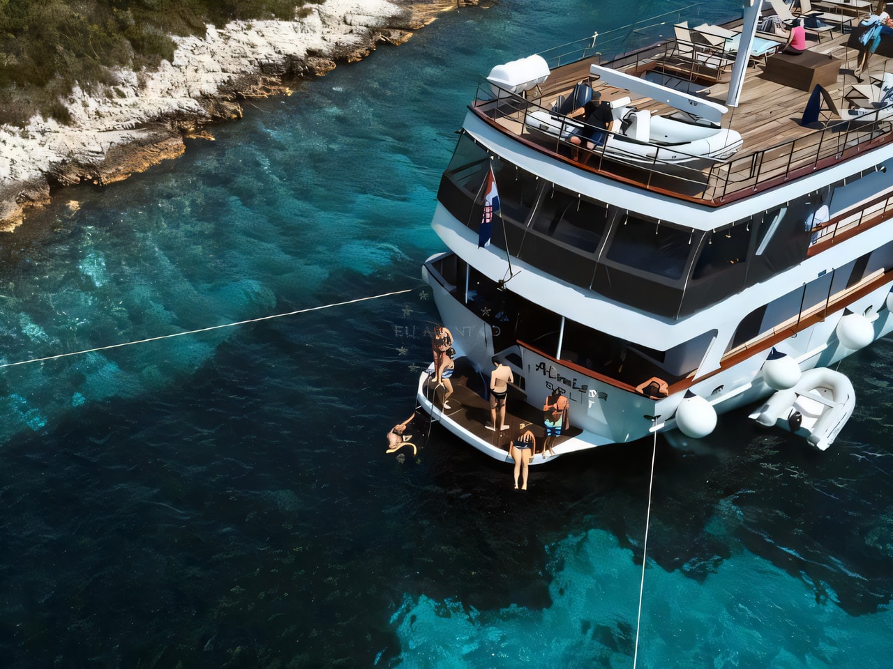 Motoryacht yacht layout 1 cabins Croatia charter