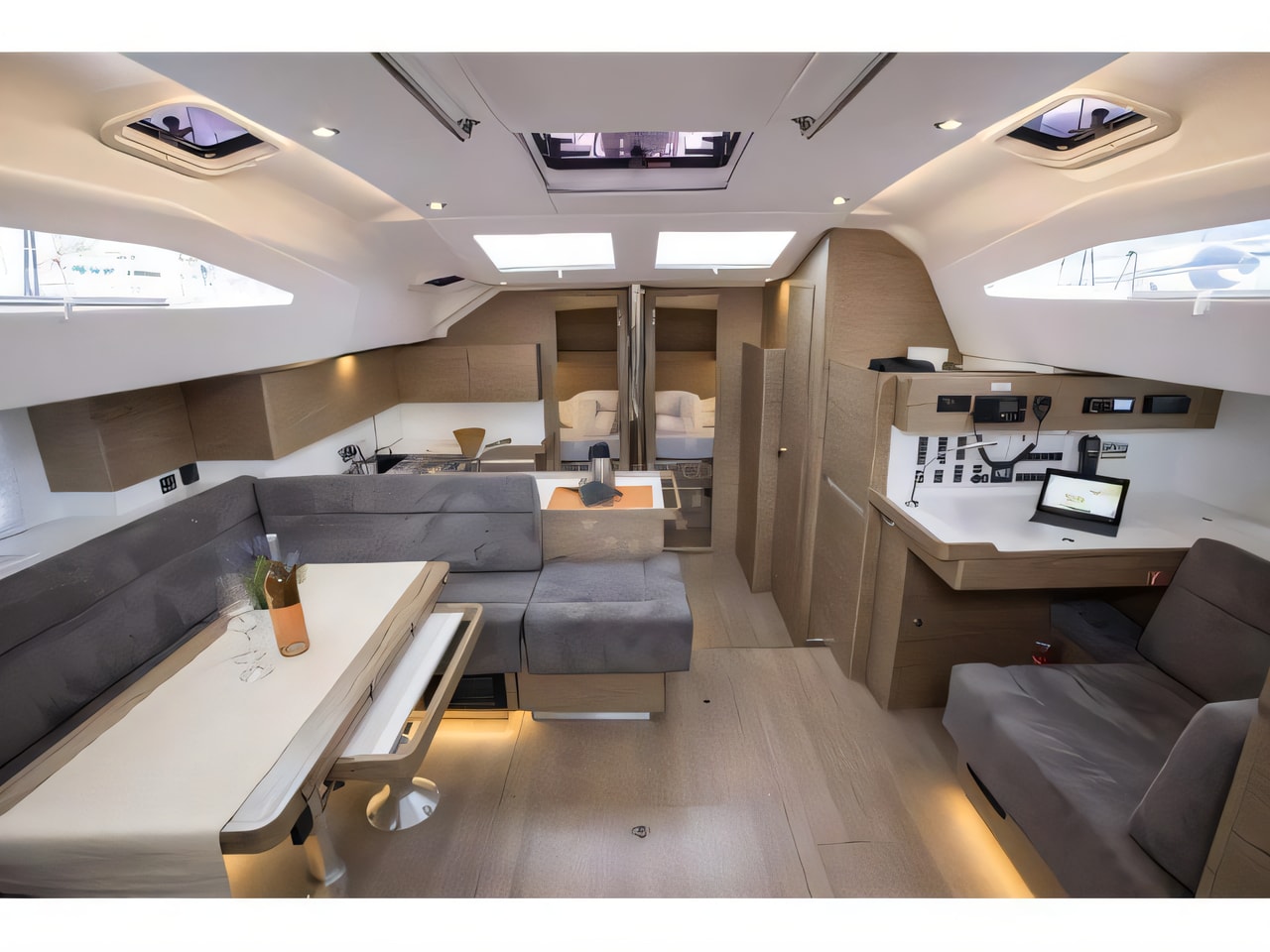 Elan 50 Impression (5+1) yacht layout 6 cabins Croatia charter