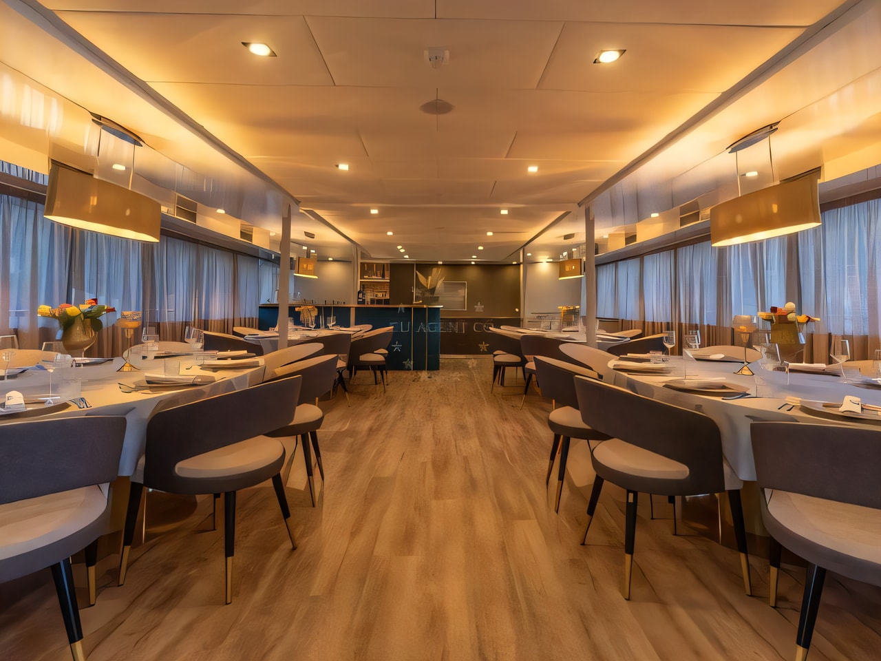 Layout of Ohana motoryacht with 1 cabins Croatia yacht charter