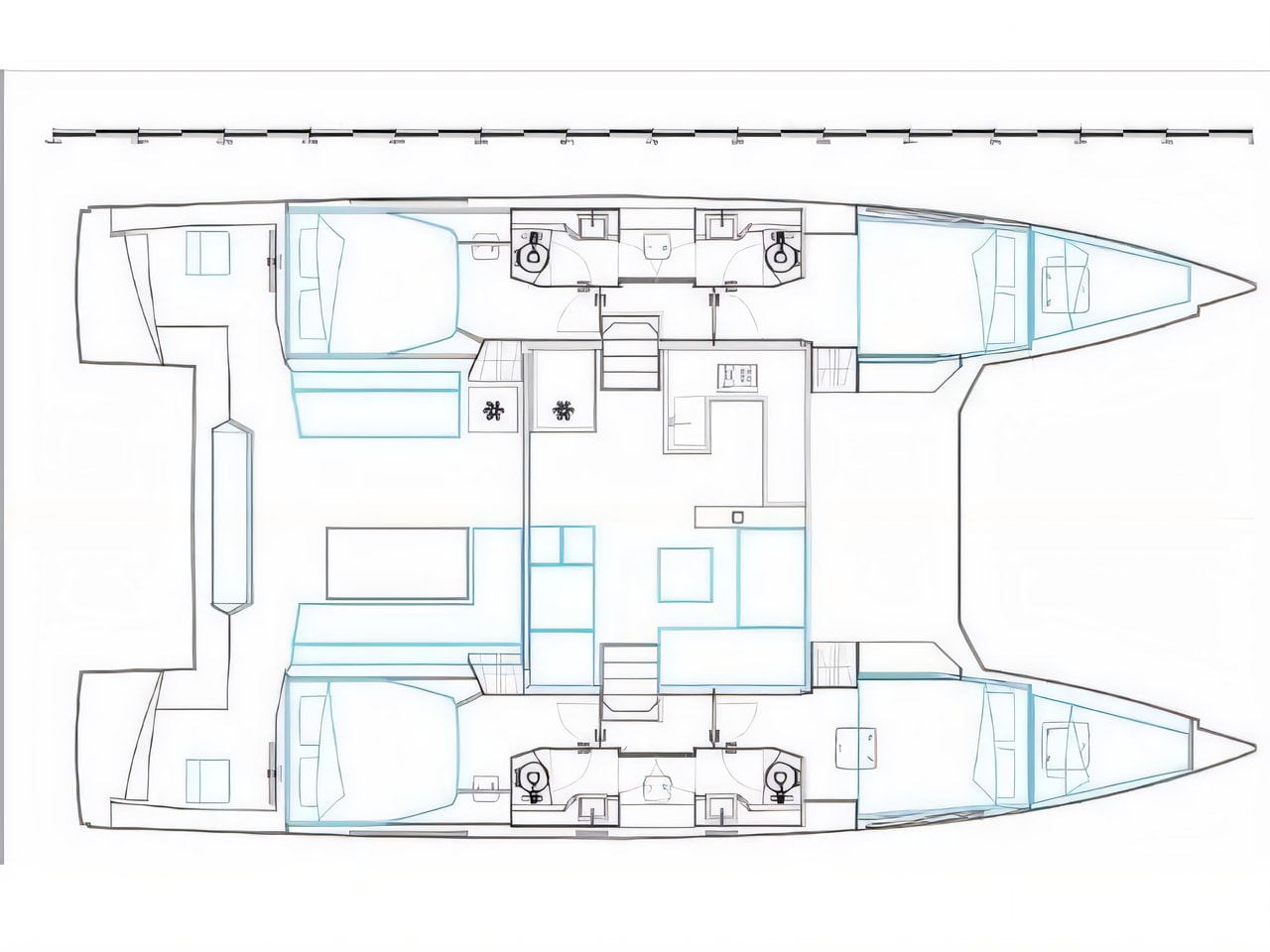 Nautitech 46 Fly catamaran in Biograd, Croatia