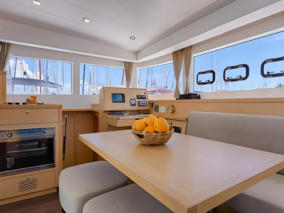 Interior of LAGOON 39 catamaran with 4 cabins Croatia yacht charter