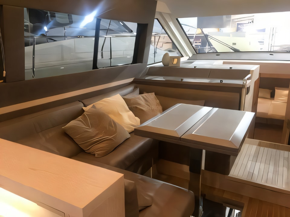 Interior of Monte Carlo 5 motoryacht with 3 cabins Croatia yacht charter
