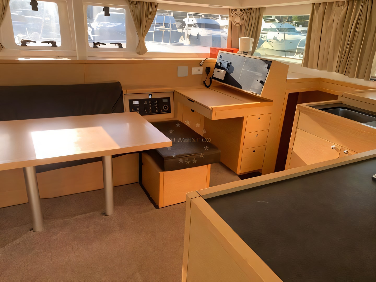 Interior of Lagoon 400 S2 catamaran with 6 cabins Croatia yacht charter